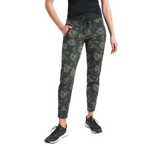 Athleta Trekkie North Printed Jogger Terra Firma Olive Size 8 #657666 EUC